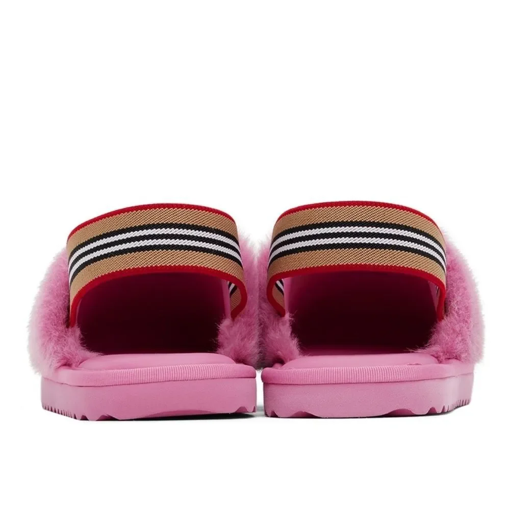 Burberry Kids Pink Litherton Sandals, Pink, New, Size 3